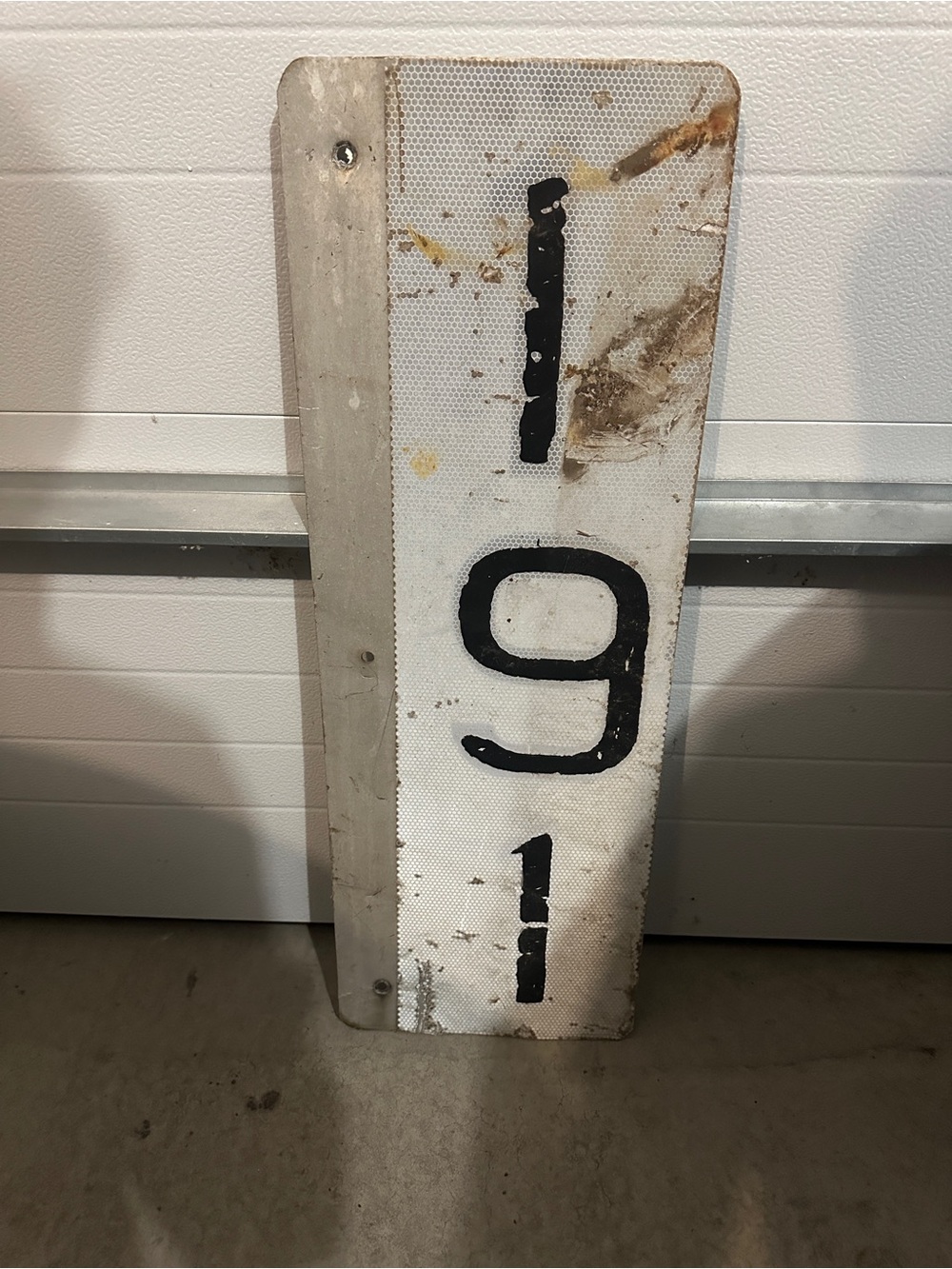Authentic CSX Railroad Milepost 191 Sign Railway Industrial Decor